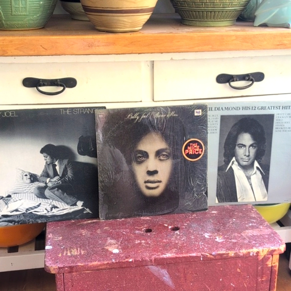 💥SOLD💥❣️Reserved ❣️"3"Authentic Vintage Vinyl Record's,NEIL DIAMOND,BILLY JOEL